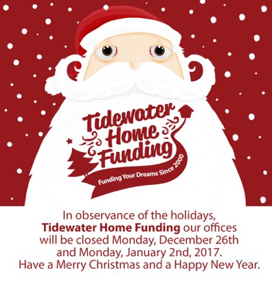 In observance of the holidays, @THFunding offices will be closed Monday, Dec 26 & Monday, Jan 2. Have a Merry Christmas & A Happy New Year.