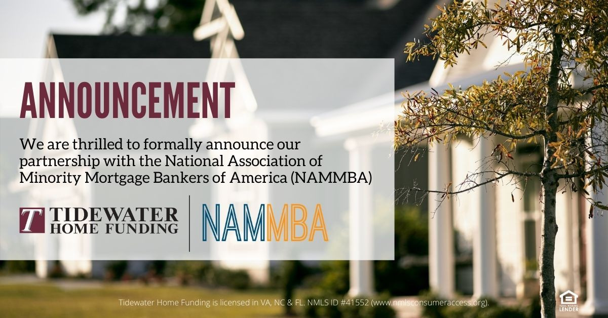 Tidewater Home Funding, LLC. and affiliates Benchmark Mortgage Companies and Farmers Bank Home Mortgage Announce Partnership with NAMMBA