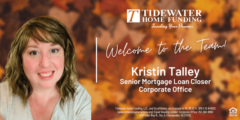 Kristen Talley Joins Tidewater Home Funding’s Operations Team